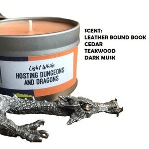 Hosting Dungeons and Dragons Leather Book Cedar